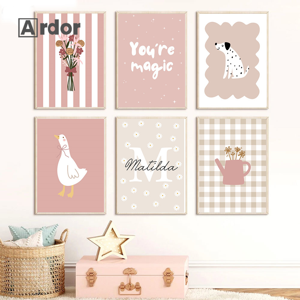 Personalized Name Wildflower N - Baby Nursery Vase 리뷰 및 가격