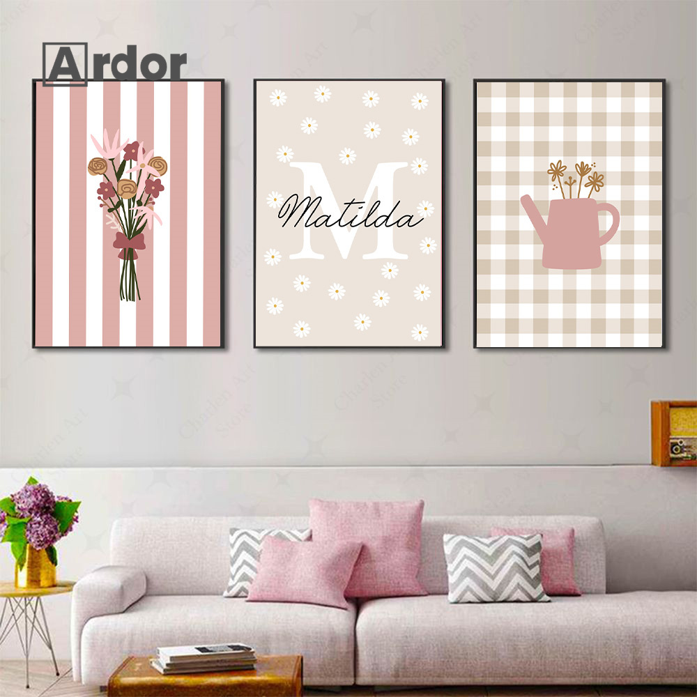 Personalized Name Wildflower N - Baby Nursery Vase 리뷰 및 가격