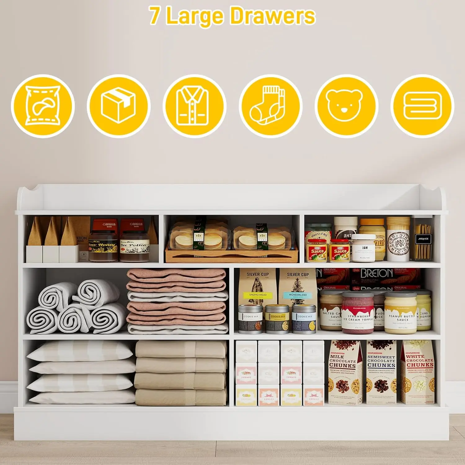 Kids Dresser Cabinet with 7 Dr - Baby Nursery Chest Of Drawers 리뷰 및 가격