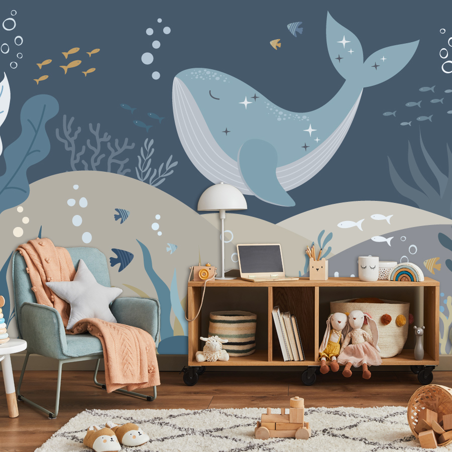 10+ Cute Cartoon Whale Wallpap - Baby Nursery Peel And Stick Wallpaper 리뷰 및 가격
