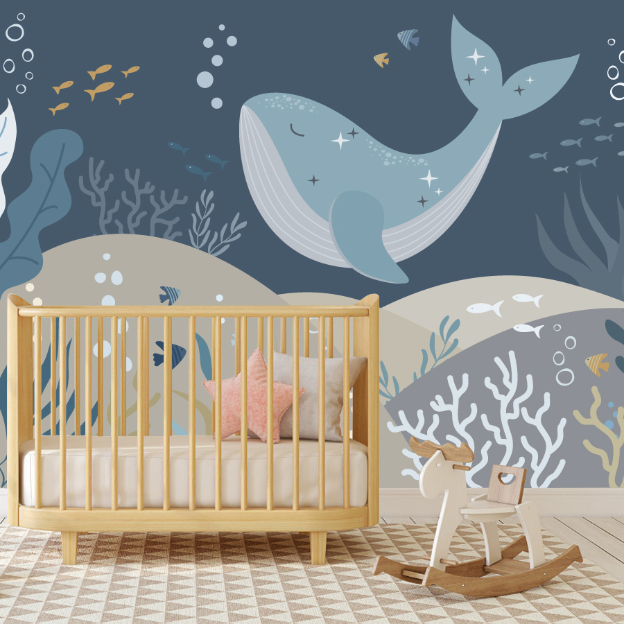 10+ Cute Cartoon Whale Wallpap - Baby Nursery Peel And Stick Wallpaper 리뷰 및 가격