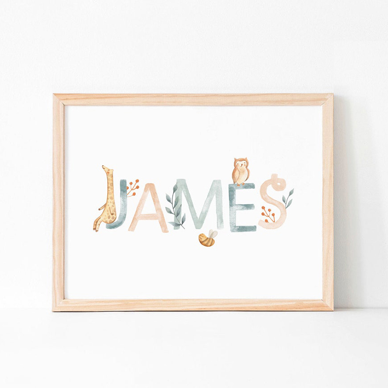 Nursery Canvas Painting Name C - Baby Nursery Animal Pictures 리뷰 및 가격