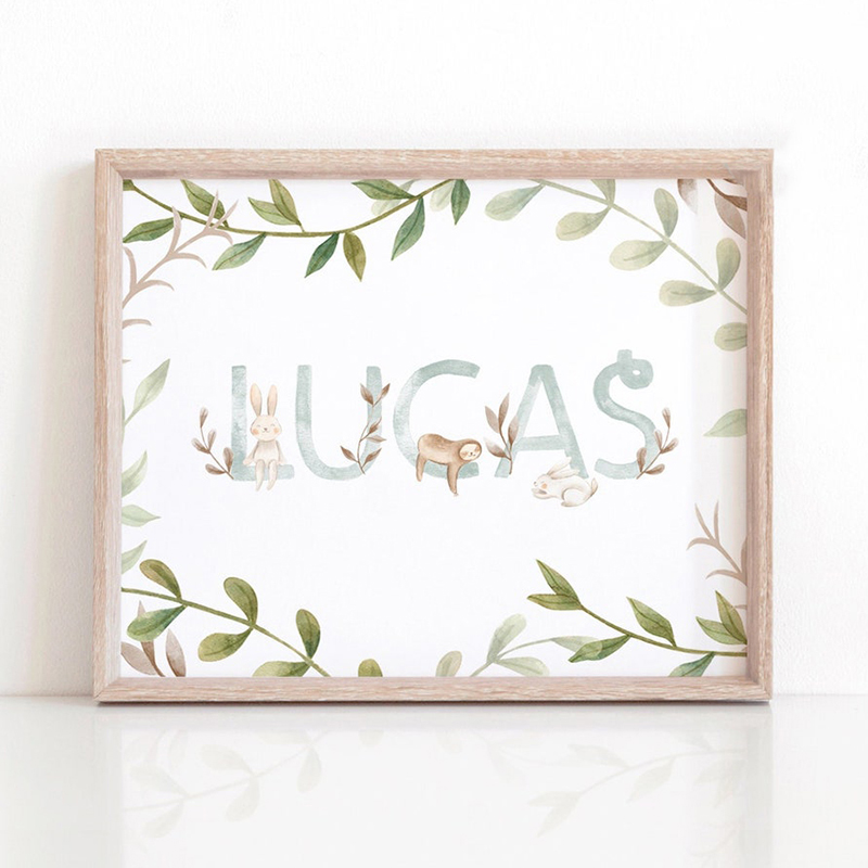 Nursery Canvas Painting Name C - Baby Nursery Animal Pictures 리뷰 및 가격