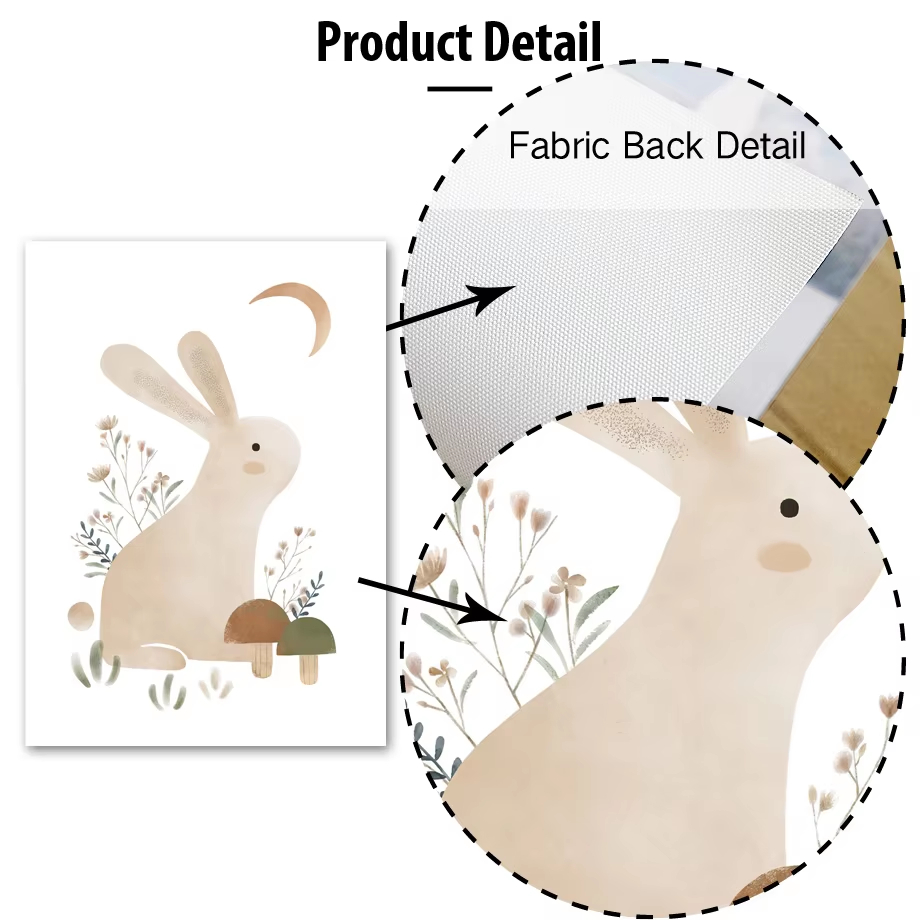 Boho Rabbit Fox Hedgehog Bird  - Baby Nursery Animal Pictures 리뷰 및 가격