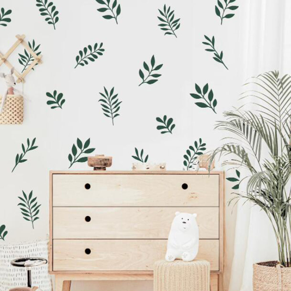 41Pcs Botanical Leaf Wall Stic - Baby Nursery Vinyl Wall Stickers 리뷰 및 가격
