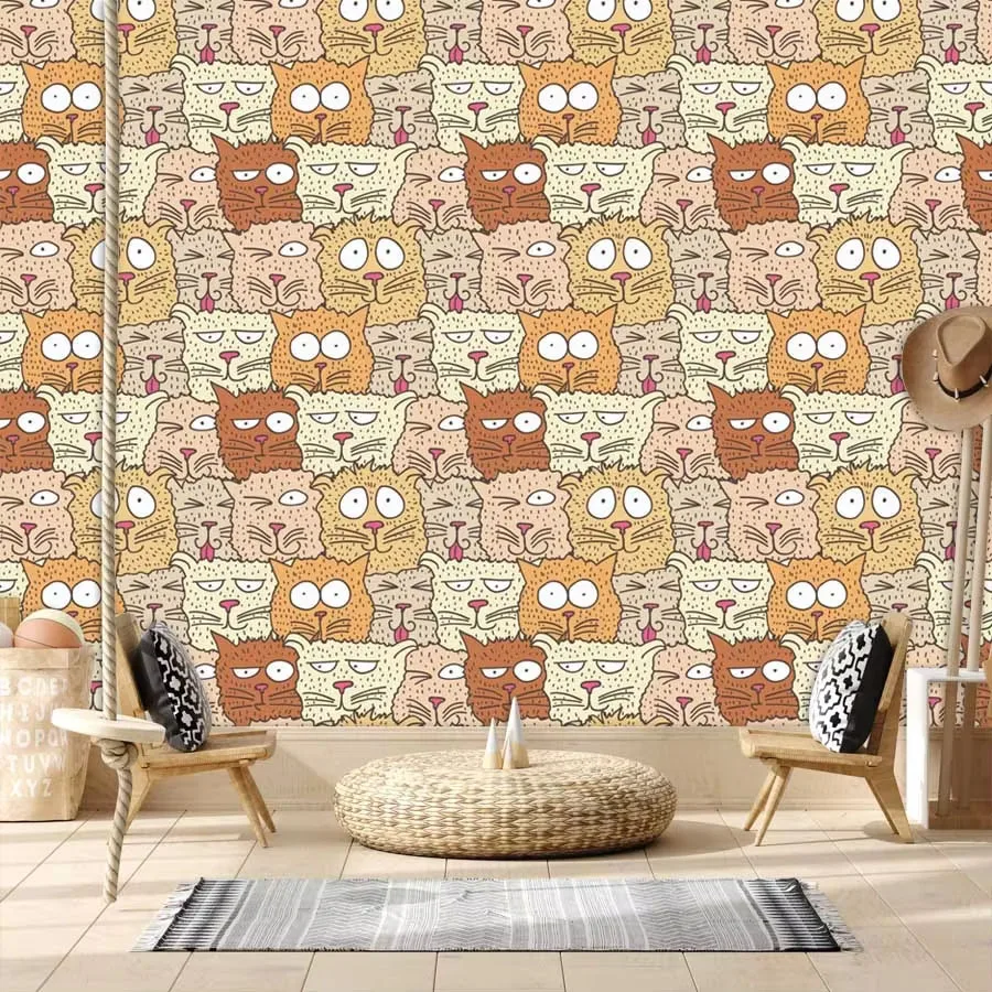 Custom Cartoon Waterproof Peel - Baby Nursery Peel And Stick Wallpaper 리뷰 및 가격