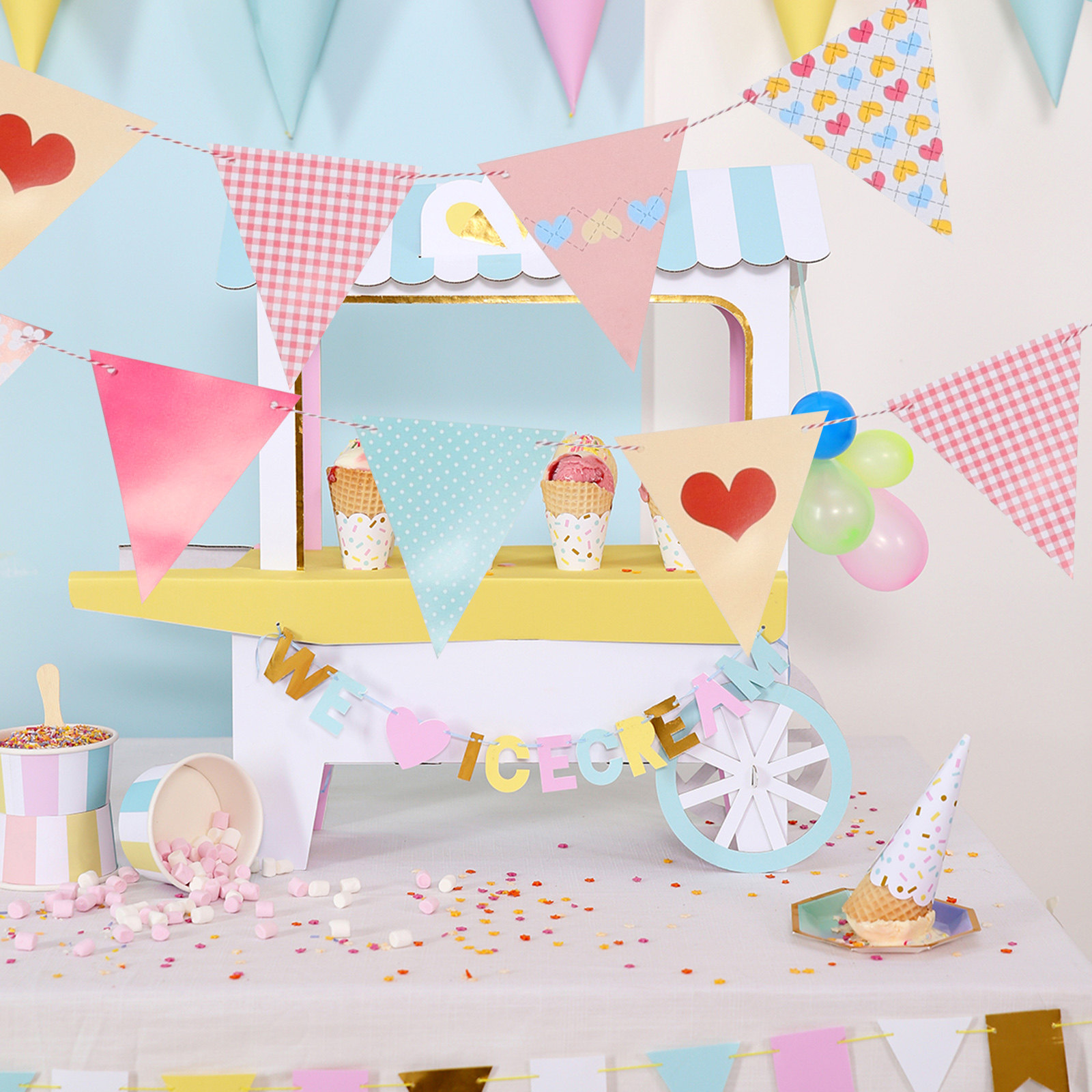 Easy Install Triangle Paper Bu - Baby Nursery Garland 리뷰 및 가격