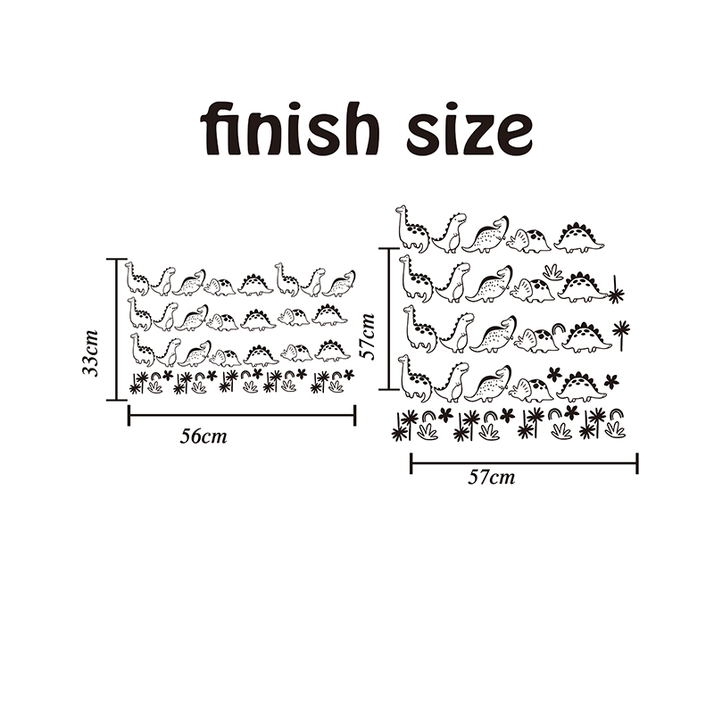 Geometric Dinosaur Tree Rainbo - Baby Nursery Vinyl Wall Stickers 리뷰 및 가격