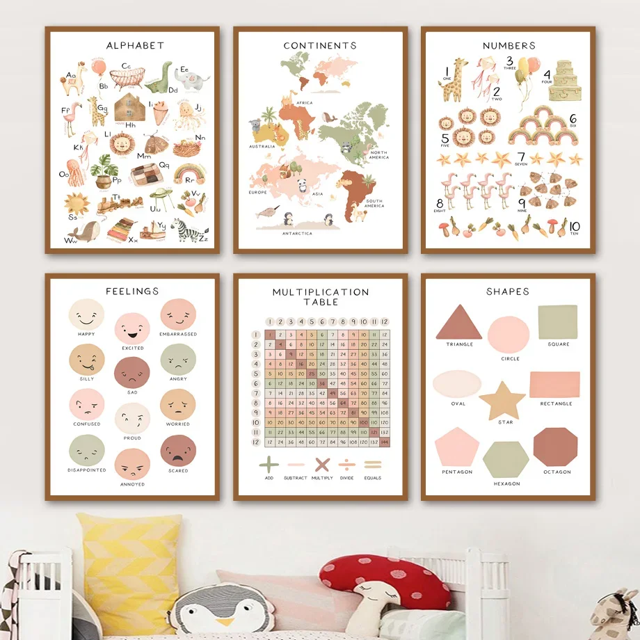 Wall Art Print Canvas Painting - Baby Nursery Animal Pictures 리뷰 및 가격