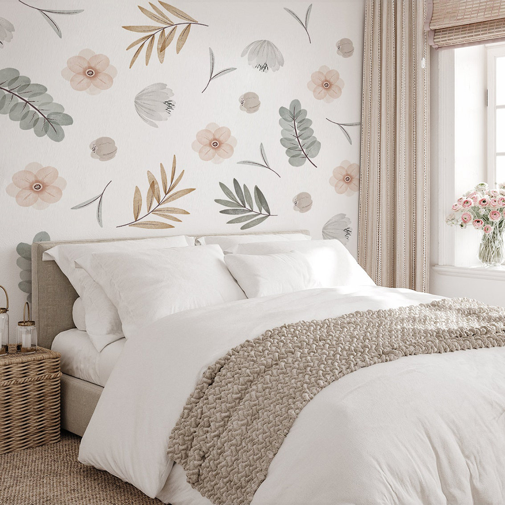 Boho Leaves Botanical DIY Wall - Baby Nursery Vinyl Wall Stickers 리뷰 및 가격