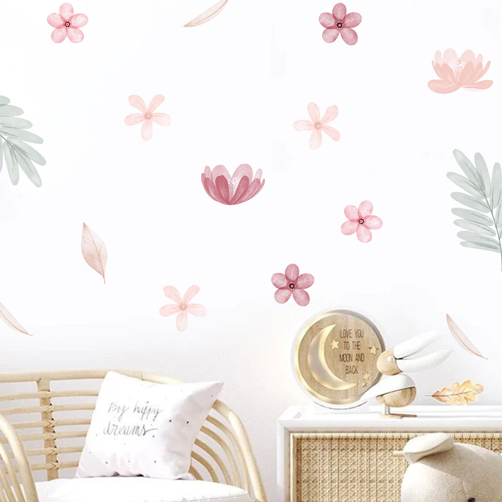 Boho Leaves Botanical DIY Wall - Baby Nursery Vinyl Wall Stickers 리뷰 및 가격