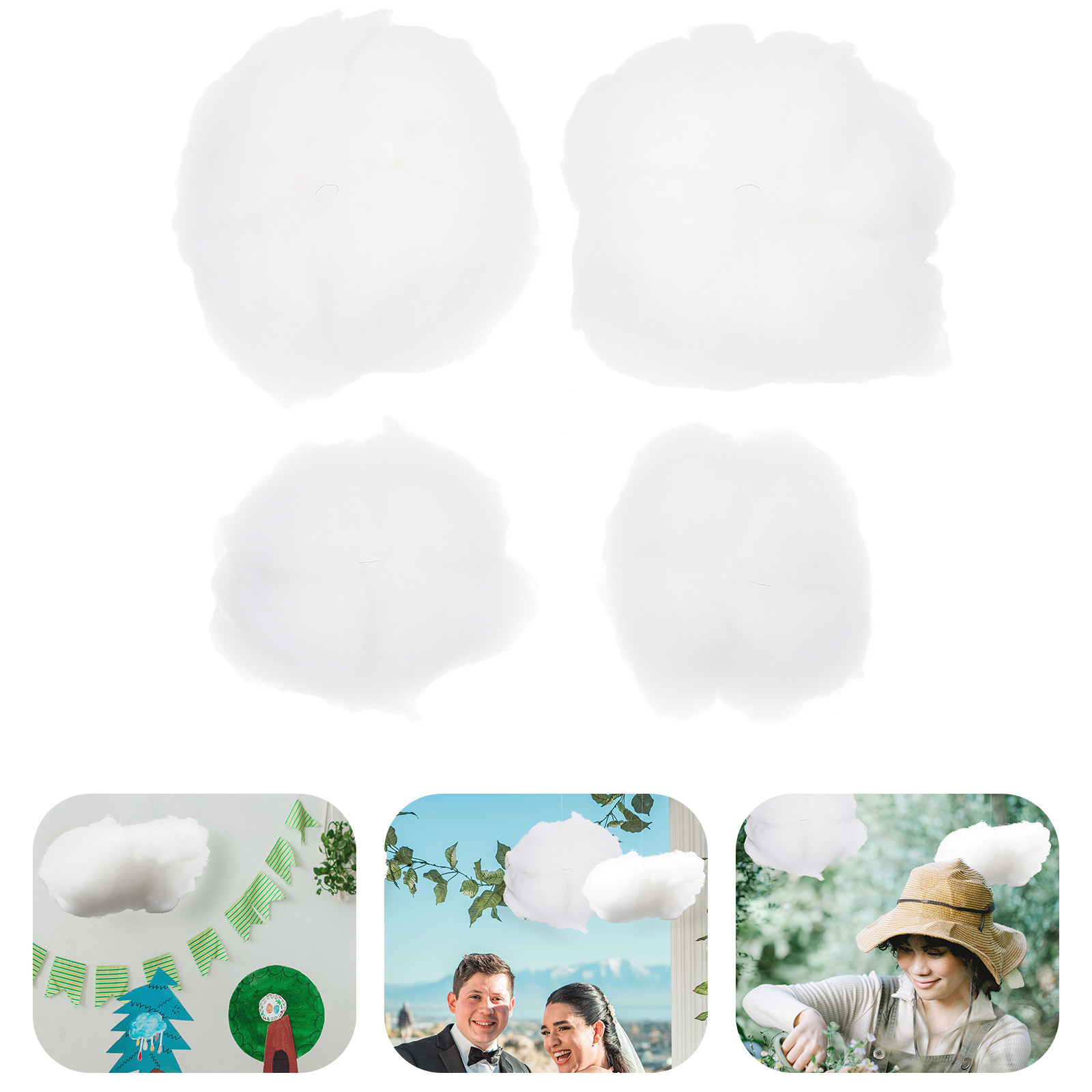 4Pcs Cloud Hanging Ornament Lo - Baby Nursery Diy 리뷰 및 가격