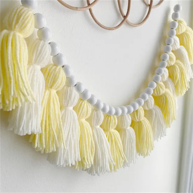 Yellow Boho Tassel Garlands Wa - Baby Nursery Garland 리뷰 및 가격