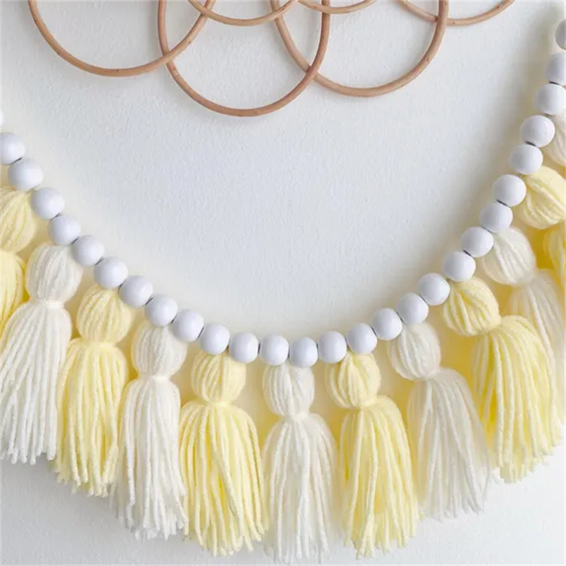 Yellow Boho Tassel Garlands Wa - Baby Nursery Garland 리뷰 및 가격