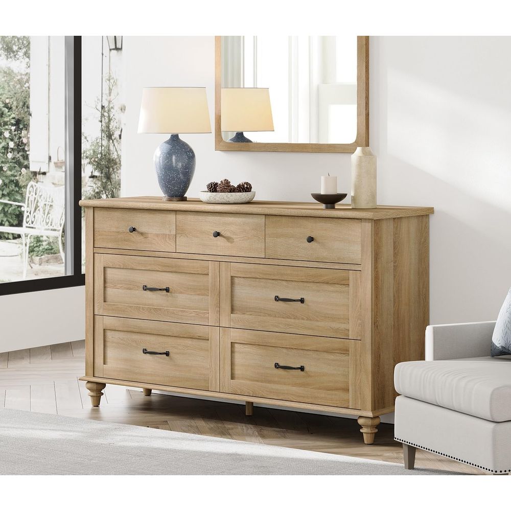 Wide Kids Dresser with 7 Drawe - Baby Nursery Chest Of Drawers 리뷰 및 가격
