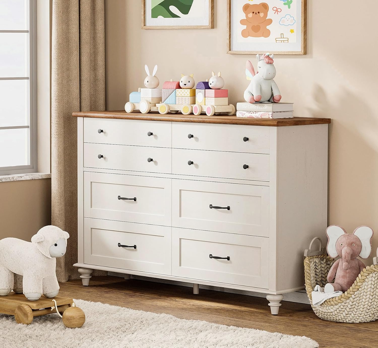Modern  Kids Dresser with 7 Dr - Baby Nursery Dresser 리뷰 및 가격
