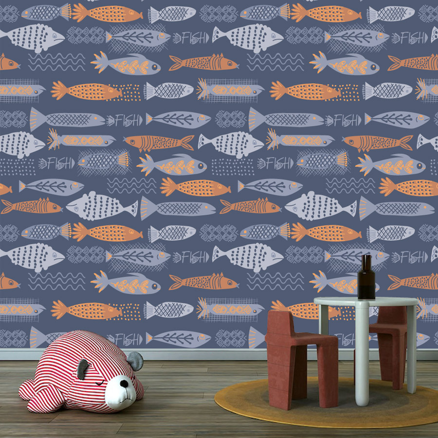 10+ Fish Design Waterproof Pee - Baby Nursery Peel And Stick Wallpaper 리뷰 및 가격