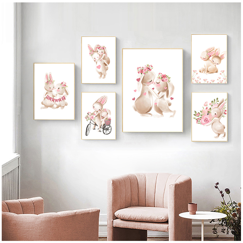Pink Flowers Cartoon Picture G - Baby Nursery Animal Pictures 리뷰 및 가격