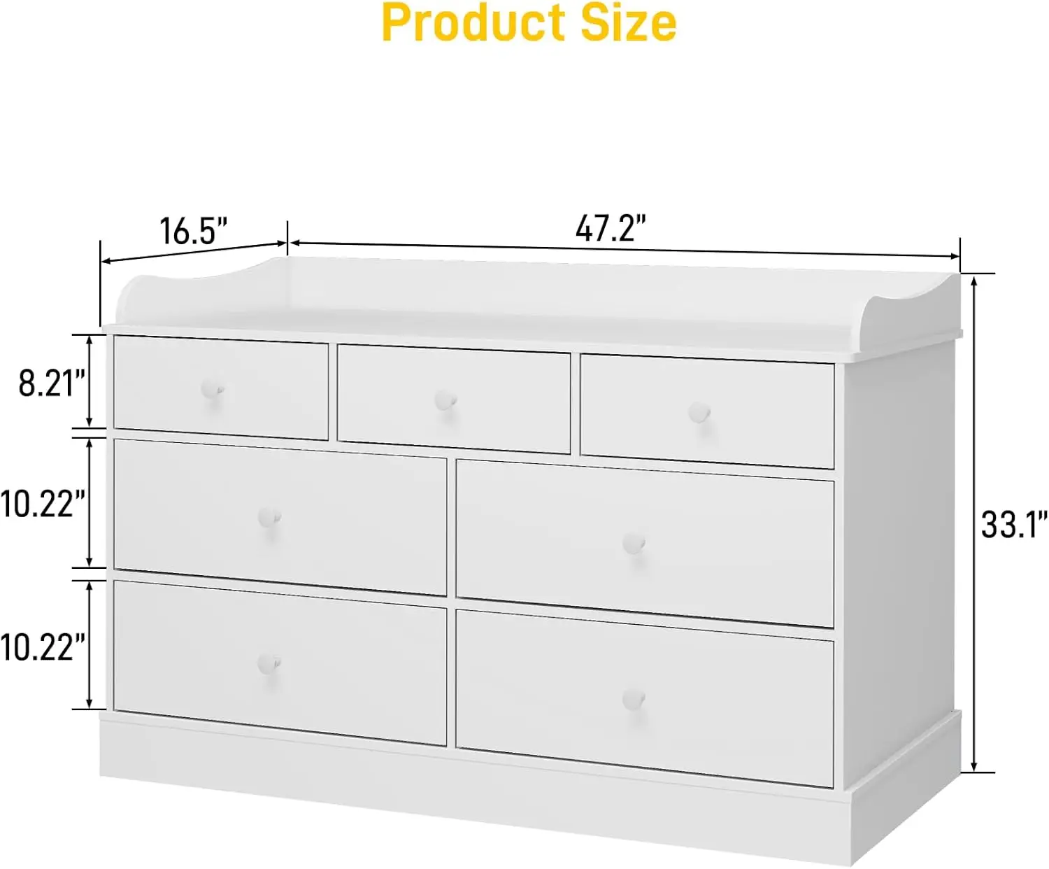 Kids Dresser Cabinet with 7 Dr - Baby Nursery Chest Of Drawers 리뷰 및 가격