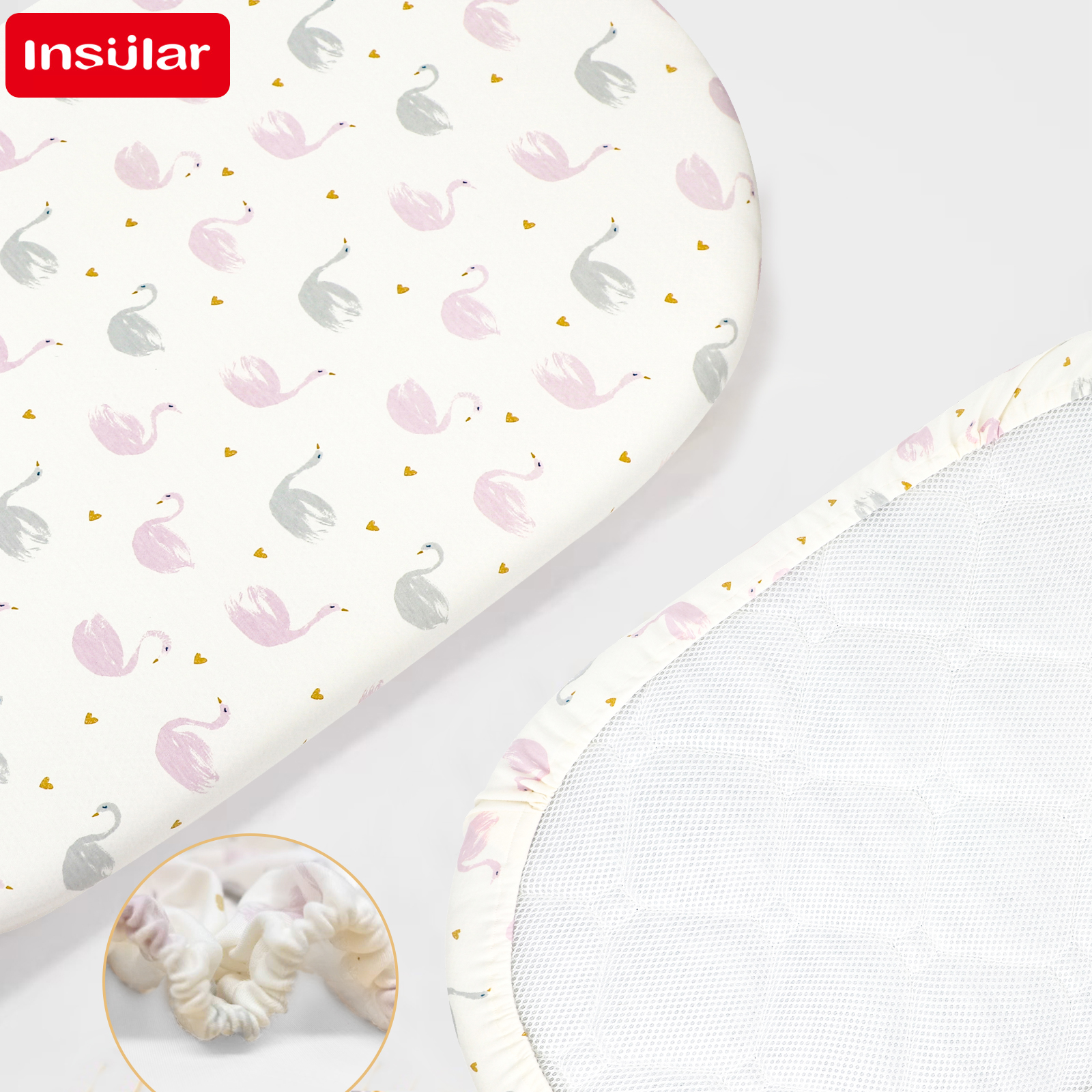 Cartoon Printed Crib Sheet Set - Baby Nursery Rhymes 리뷰 및 가격