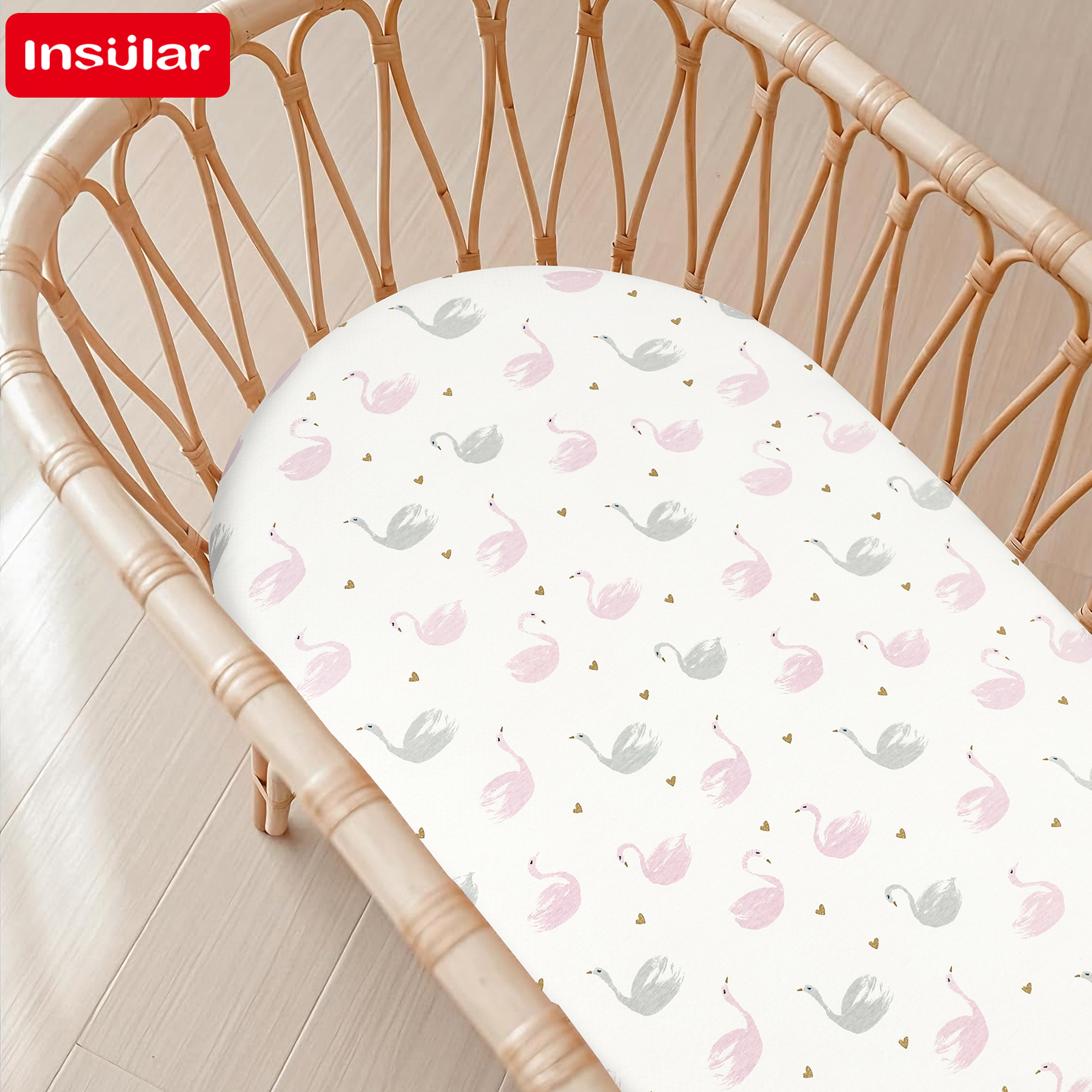 Cartoon Printed Crib Sheet Set - Baby Nursery Rhymes 리뷰 및 가격
