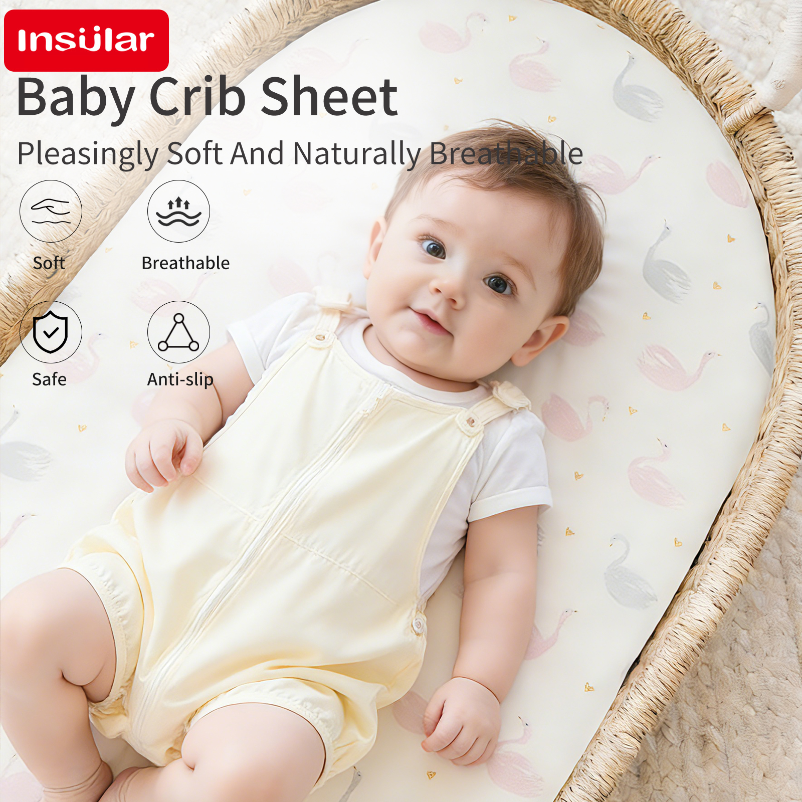 Cartoon Printed Crib Sheet Set - Baby Nursery Rhymes 리뷰 및 가격