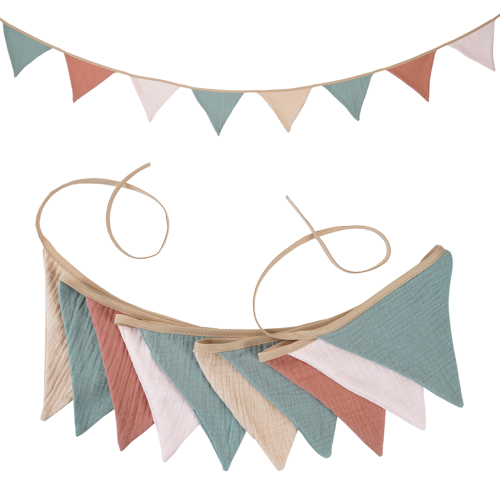 2.6M Nursery Fabric Bunting 10 - Baby Nursery Garland 리뷰 및 가격