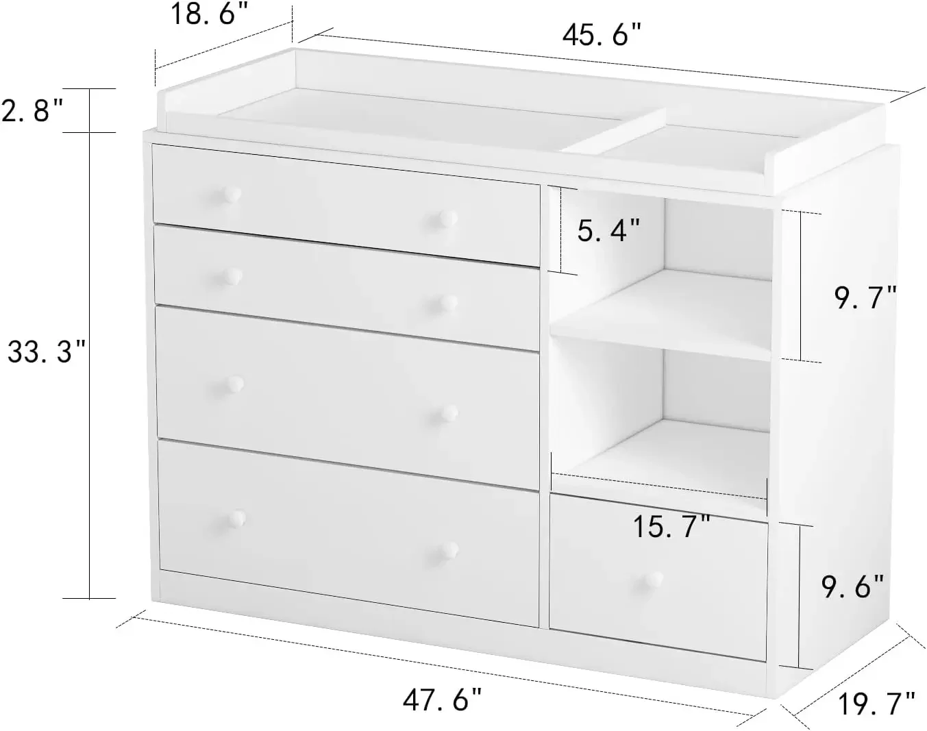 BestsellerNursery Baby Dresser - Baby Nursery Chest Of Drawers 리뷰 및 가격