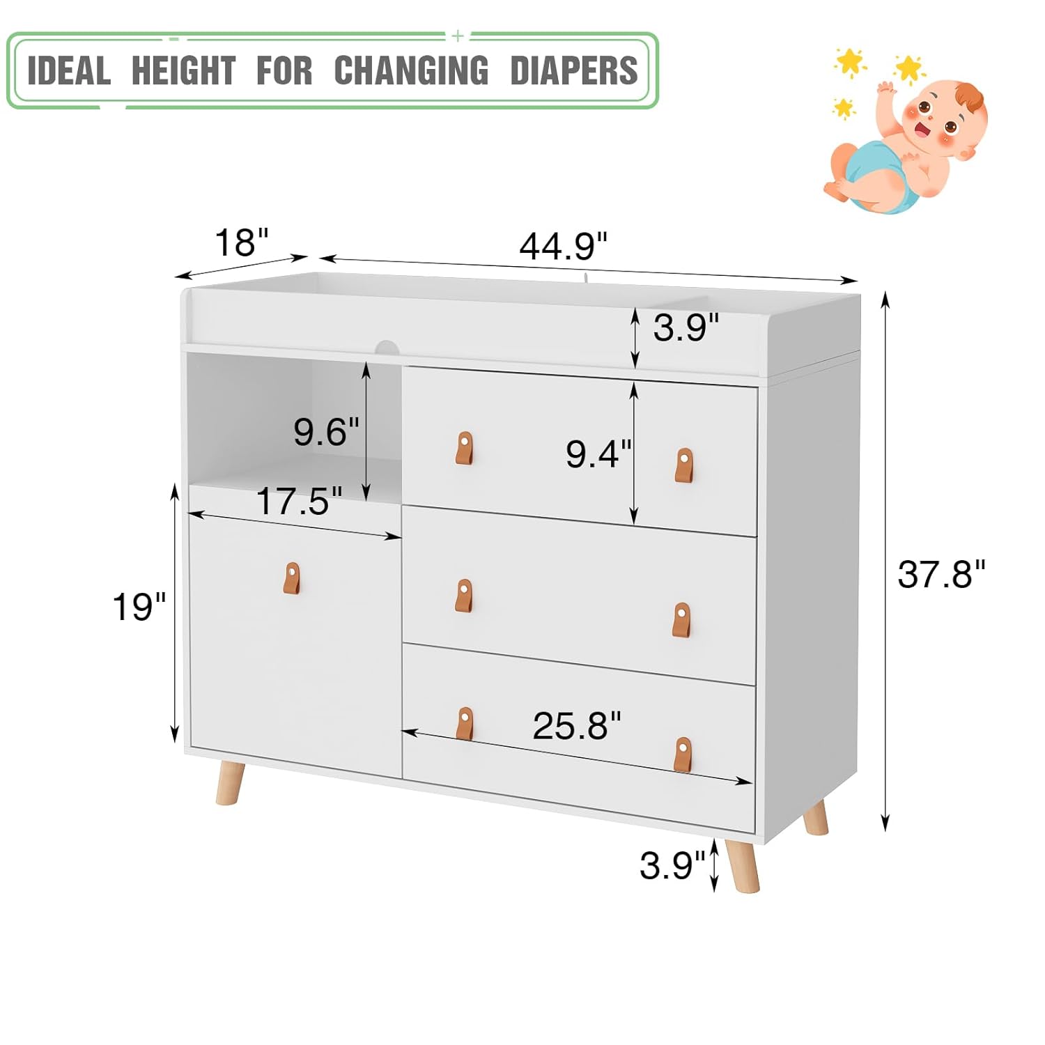 Baby Dresser Changing Table wi - Baby Nursery Dresser 리뷰 및 가격