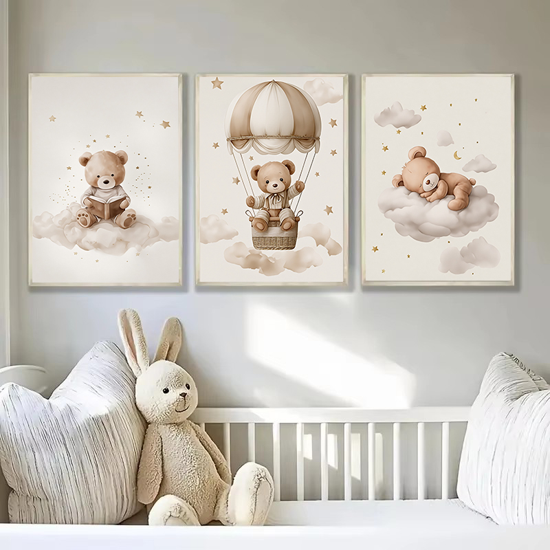 3pcs/set Bohemian Teddy Bear A - Baby Nursery Things 리뷰 및 가격