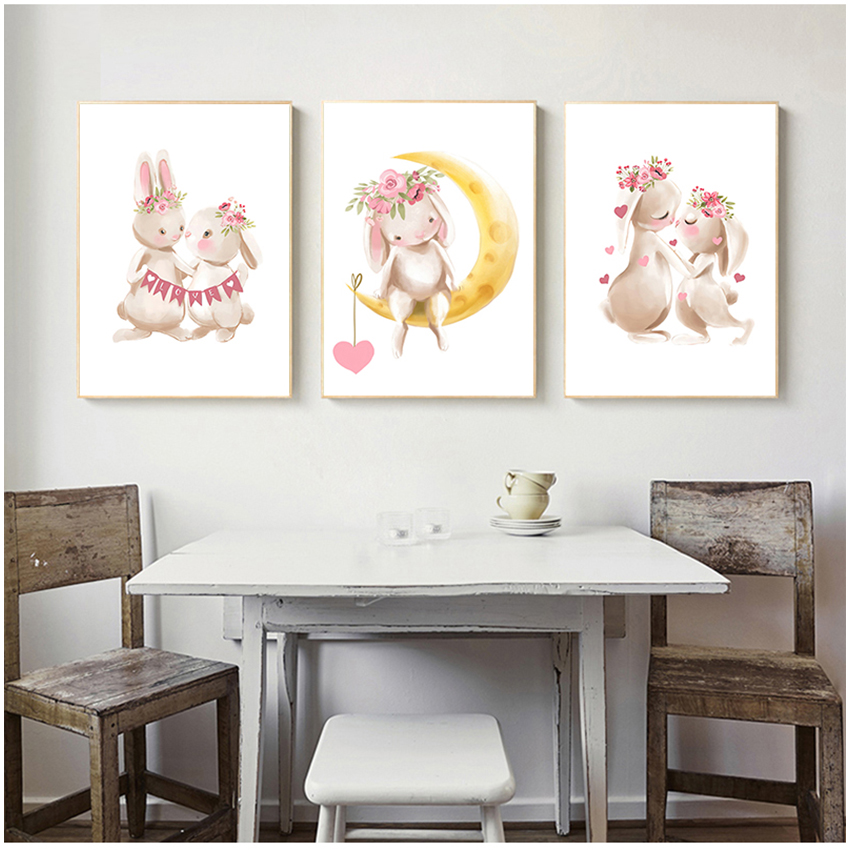 Pink Flowers Cartoon Picture G - Baby Nursery Animal Pictures 리뷰 및 가격