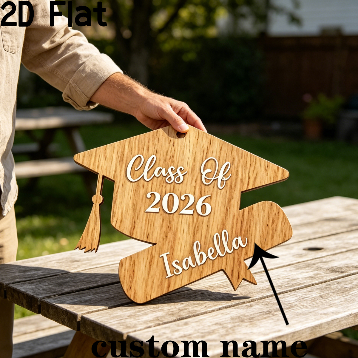 1Pc Custom Graduation Wooden P - Baby Nursery Diy 리뷰 및 가격